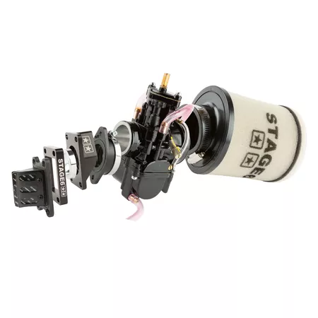 Intake Kit High Flow PWK 28mm black AM6 \/ Derbi