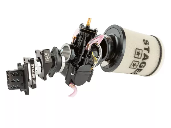 Intake Kit High Flow PWK 28mm black AM6 \/ Derbi