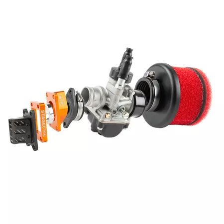 Intake Kit High Flow Dell'Orto 21mm orange AM6 \/ Derbi