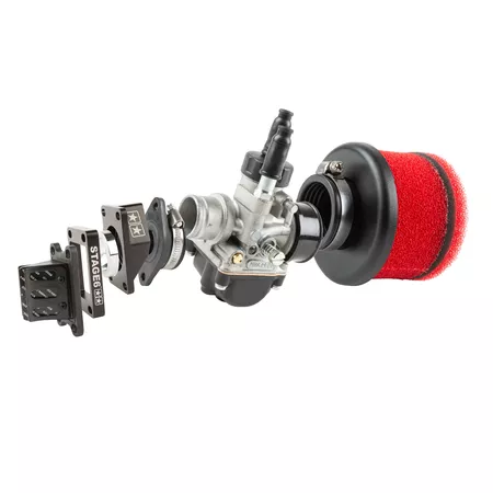 Intake Kit High Flow Dell'Orto 21mm black AM6 \/ Derbi