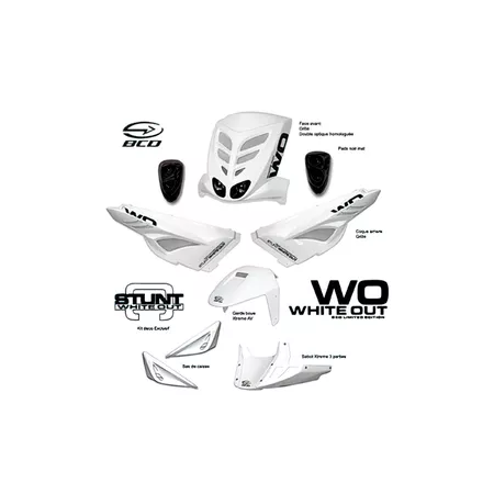 Fairing Kit 7 pcs. BCD White Out (CE) Yamaha Slider