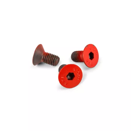 Screws f. brake disc x3 countersunk head M8x15mm red