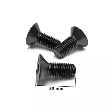 Screws f. brake disc x3 countersunk head M8 x 20mm black