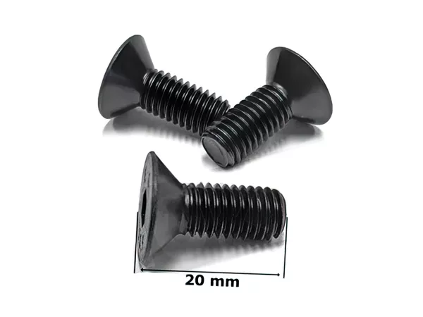 Screws f. brake disc x3 countersunk head M8 x 20mm black