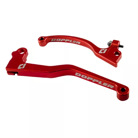 Lever Set Doppler CNC red (AJP) Rieju MRT long clutch lever