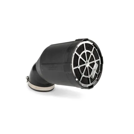 Air Filter d.48mm Doppler black case \/ black foam \/ chrome grille