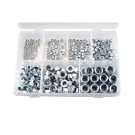 Box 320 Nuts hexagon Nylstop galvanized steel M3 - M12