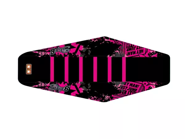 Seat Cover Stage6 Full Covering Derbi Xtreme 2011 - 2017 pink \/ black
