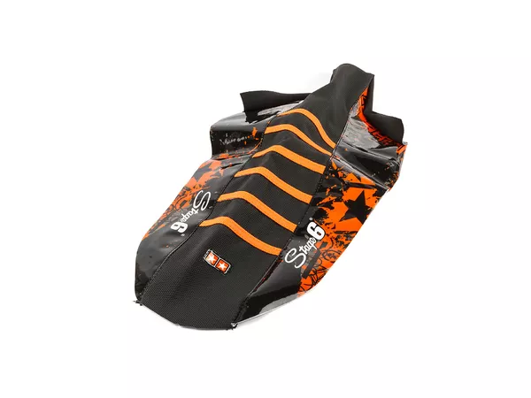 Seat Cover Yamaha DT Stage6 Full Covering orange \/ black