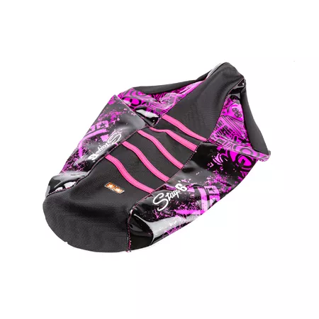 Seat Cover Yamaha DT Stage6 Full Covering pink \/ black