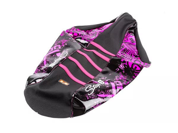 Seat Cover Yamaha DT Stage6 Full Covering pink \/ black