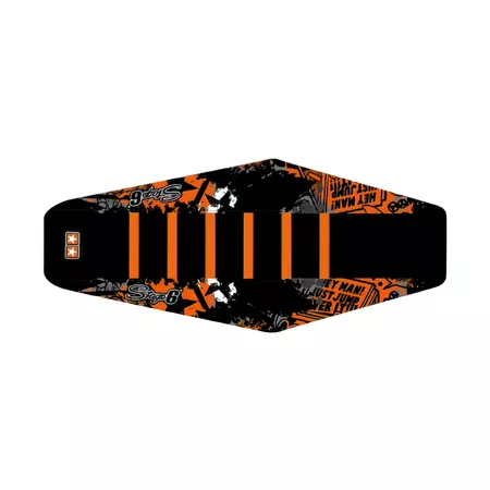 Seat Cover Yamaha DT Stage6 Full Covering orange \/ white