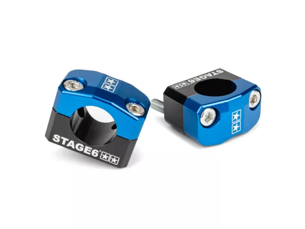 Handlebar Clamps \/ Brackets Stage6 28,6mm blue