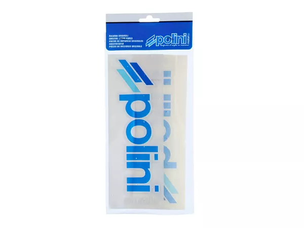 Stickers (x2) Polini 23x8cm white \/ blue