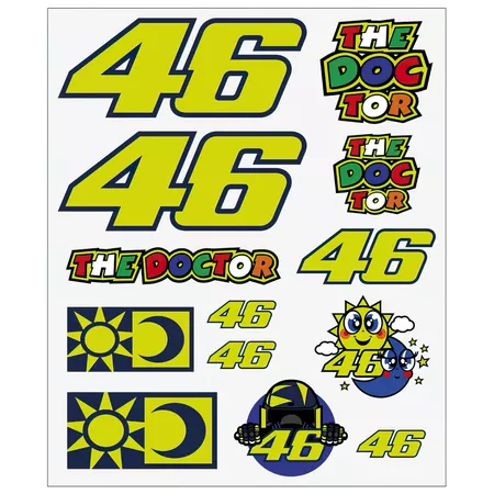 Sticker Sheet VR46 - MAXI SCOOT
