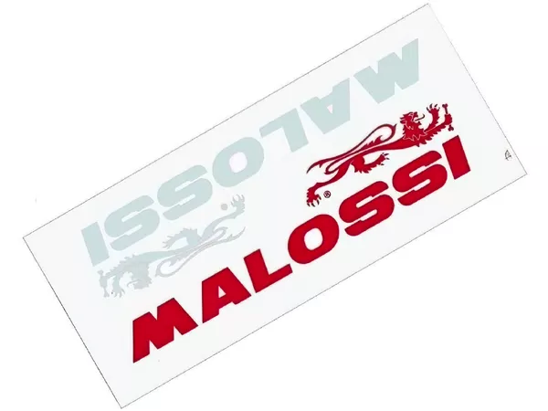 Stickers Malossi red and white (83x20mm)