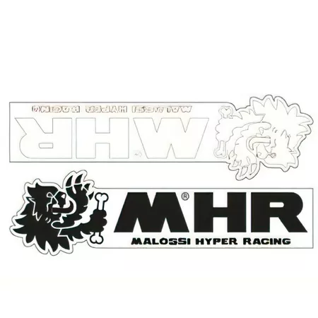 Stickers MHR black and white (145x35mm)