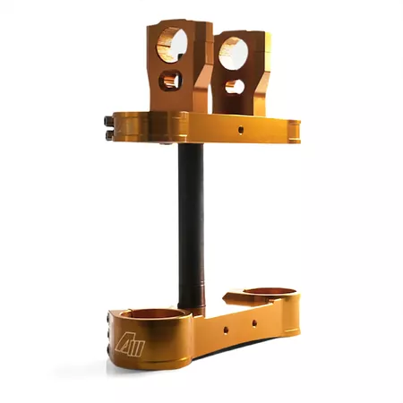 Triple Tree CNC 45\/48mm - d.28,6mm Volt Racing Pit Bike \/ Dirt Bike gold