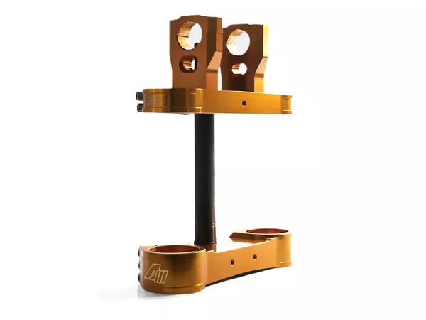 Triple Tree CNC 45\/48mm - d.28,6mm Volt Racing Pit Bike \/ Dirt Bike gold