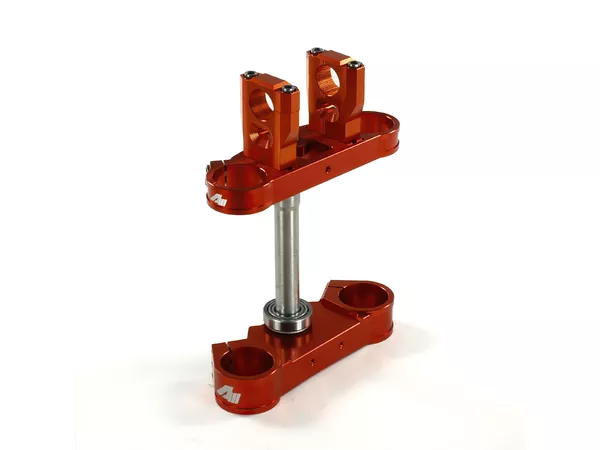 Triple Tree CNC 45\/48mm - d.28,6mm Volt Racing Pit Bike \/ Dirt Bike orange