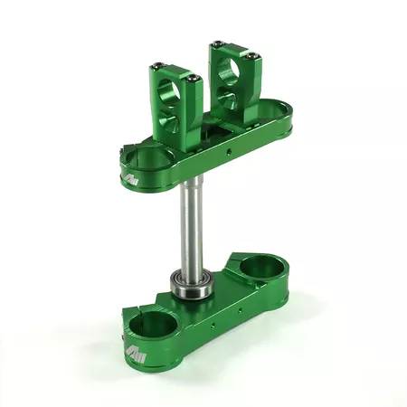 Triple Tree CNC 45\/48mm - d.28,6mm Volt Racing Pit Bike \/ Dirt Bike green