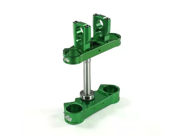 Triple Tree CNC 45\/48mm - d.28,6mm Volt Racing Pit Bike \/ Dirt Bike green