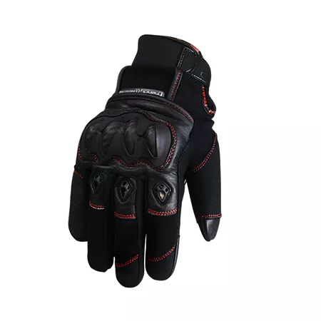 Winter Gloves Trendy Cypress black \/ red XS - Size: XS