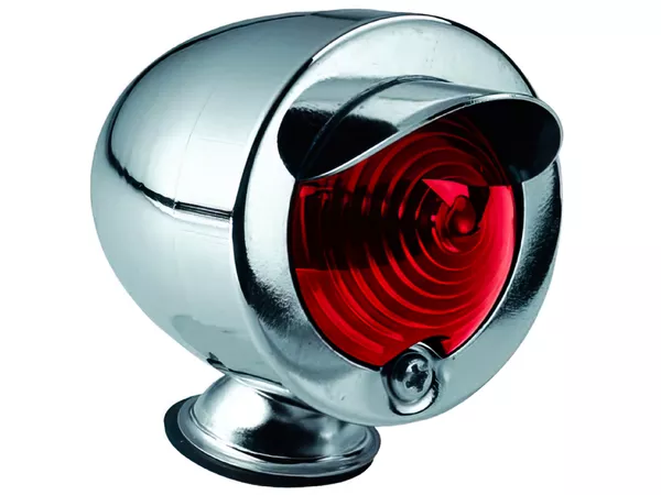 Headlight Glide chrome \/ red with visor