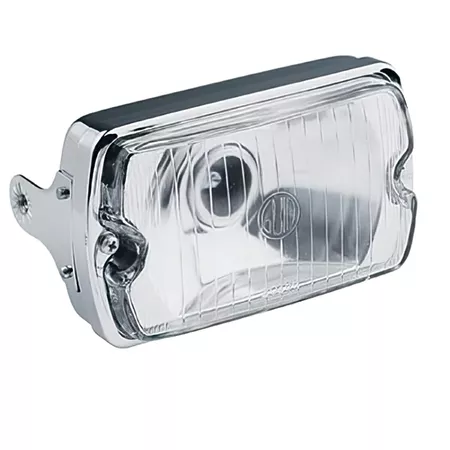 Headlight square chrome vintage mopeds