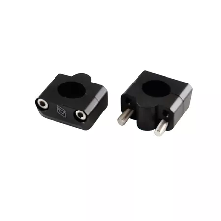 Handlebar Clamps alu D.28,6mm Doppler black