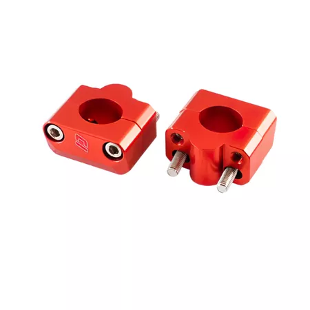 Handlebar Clamps alu D.28,6mm Doppler red