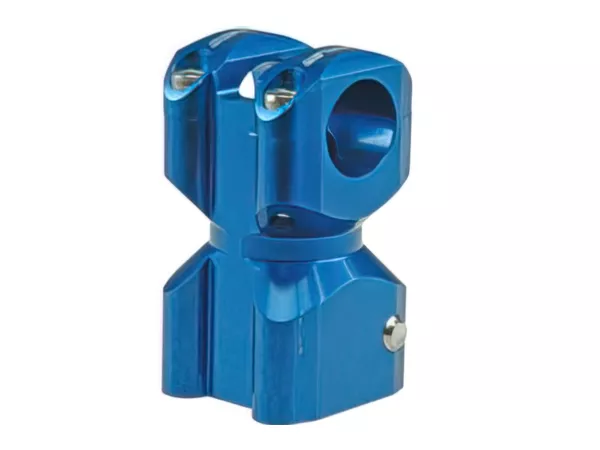 Doppler Handlebar Stem straight short anodized blue Piaggio \/ Gilera