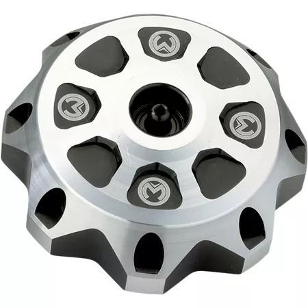 Fuel Cap aluminium Moose Racing KX \/ YZ silver \/ black