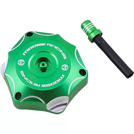 Fuel Cap aluminium Moose Racing Kawasaki KXF 250 \/ 450 green