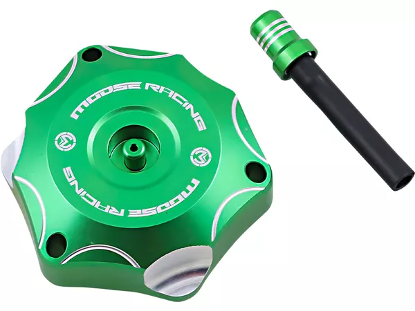 Fuel Cap aluminium Moose Racing Kawasaki KXF 250 \/ 450 green