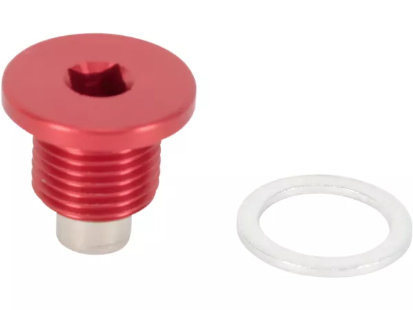 Oil Drain Screw magnetic Moose Racing red Husqvarna 4T 2004-2012