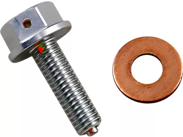 Oil Drain Screw magnetic Moose Racing CRF 250 silver