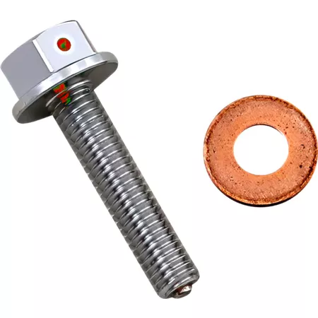 Oil Drain Screw magnetic Moose Racing Honda \/ Yamaha silver