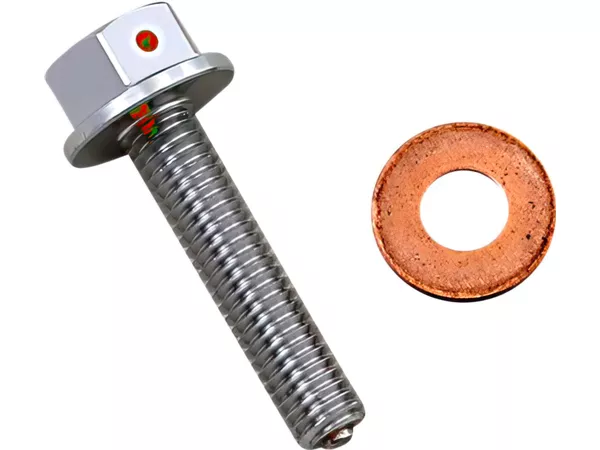 Oil Drain Screw magnetic Moose Racing Honda \/ Yamaha silver