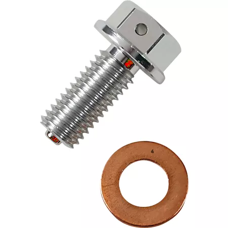 Oil Drain Screw magnetic Moose Racing KLX 450 silver