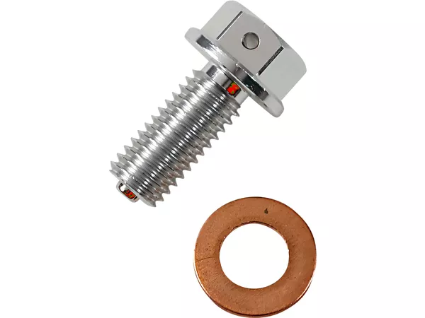 Oil Drain Screw magnetic Moose Racing KLX 450 silver