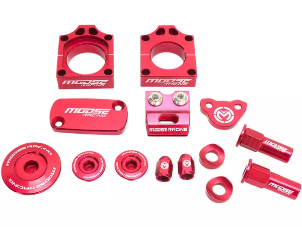 Custom Kit \/ Bling Kit CNC Moose Racing Honda CRF 450 red