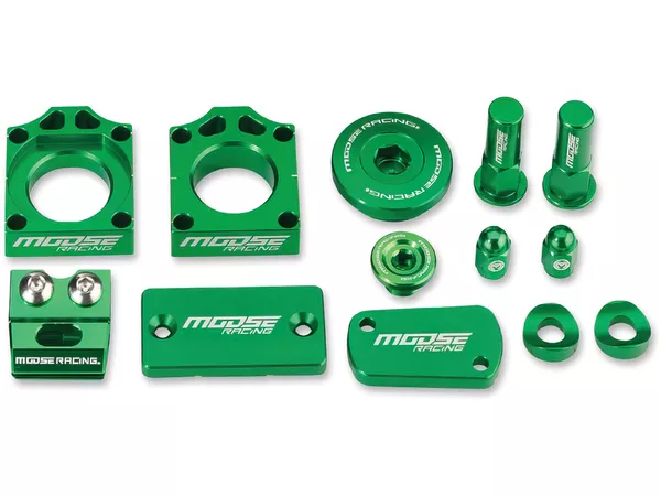 Custom Kit \/ Bling Kit CNC Moose Racing Kawasaki KXF 250 \/ 450 green