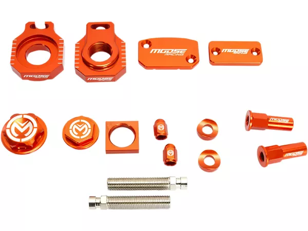 Custom Kit \/ Bling Kit CNC Moose Racing KTM EXC 250 \/ 300 orange 2000-2008