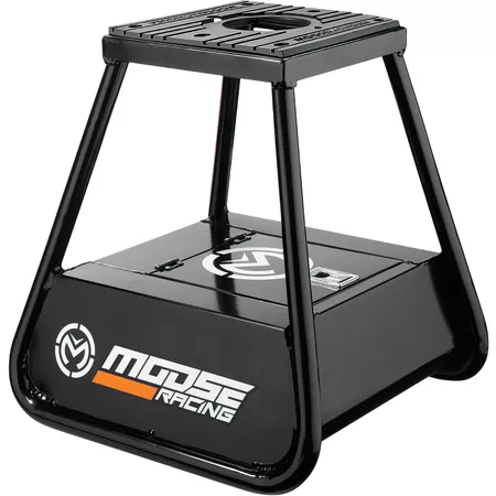 Bike Stand motocross with storage aluminium black