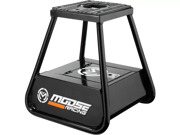 Bike Stand motocross with storage aluminium black