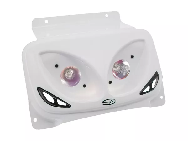BCD Headlight Mask Double Optic PLUG IN PART Yamaha BW's \/ Booster after 2004 white