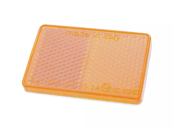 Reflector orange self-adhesive 57x39mm
