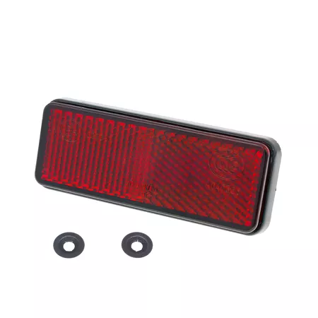 Reflector rear angular red