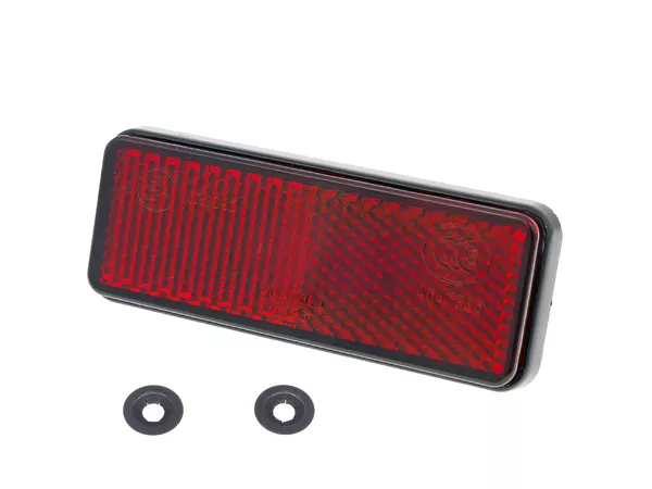 Reflector rear angular red